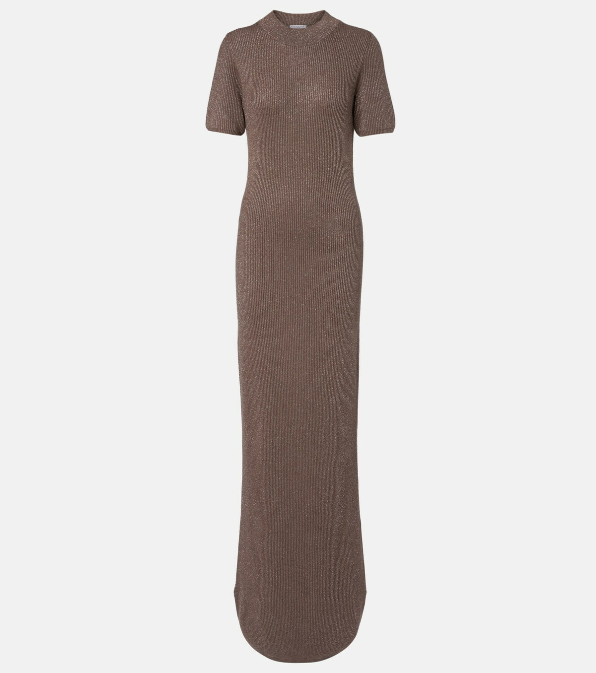 Brunello Cucinelli Ribbed-knit cashmere-blend maxi dress