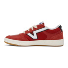 Vans Red and White Serio Collection Lowland Cc Sneakers