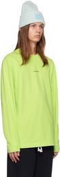 Acne Studios Green Printed Long Sleeve T-Shirt