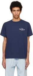 Sporty & Rich Navy 'H&W Club' T-Shirt