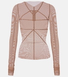 Rick Owens Temple sheer tulle top