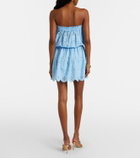 Melissa Odabash Colette broderie anglaise cotton minidress