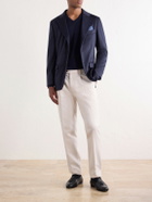 Rubinacci - Darted Cashmere Woven Suit Jacket - Blue