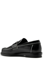 Alexander Mcqueen Glossed Leather Loafers