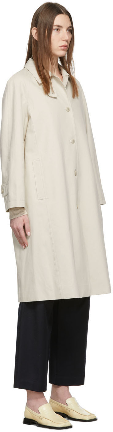 Nothing Written(ナッシングリトゥン) ブークレ Mac コート Nothing Written Taupe Mac Trench Coat NOTHING WRITTEN