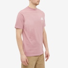 Butter Goods Men's Heavyweight Pigment Dye T-Shirt in Washed Berry