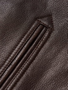 Nudie Jeans - Joppe Full-Grain Leather Western Jacket - Brown