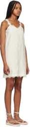 Youth White Jacquard Midi Dress