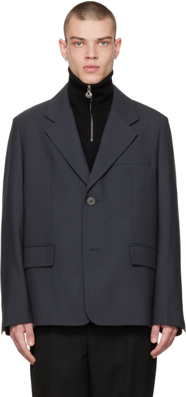 Photo: Solid Homme Navy Buttoned Blazer