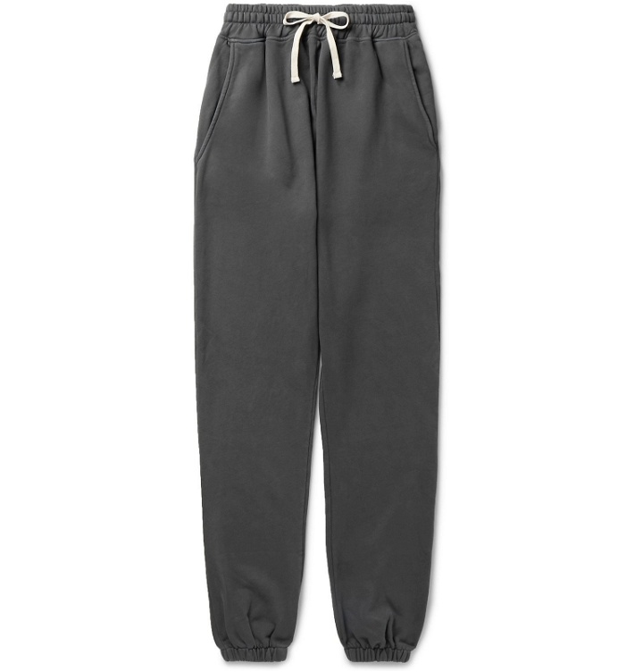 Photo: BILLY - Cloud Tapered Loopback Cotton-Jersey Sweatpants - Gray