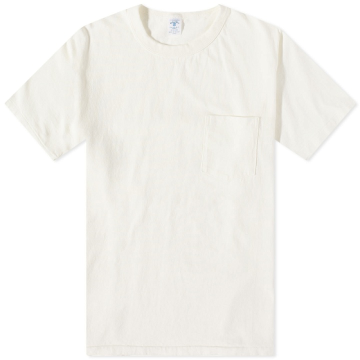 Photo: Velva Sheen Men's Pigment Dyed Pocket T-Shirt in Off White