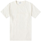 Velva Sheen Men's Pigment Dyed Pocket T-Shirt in Off White
