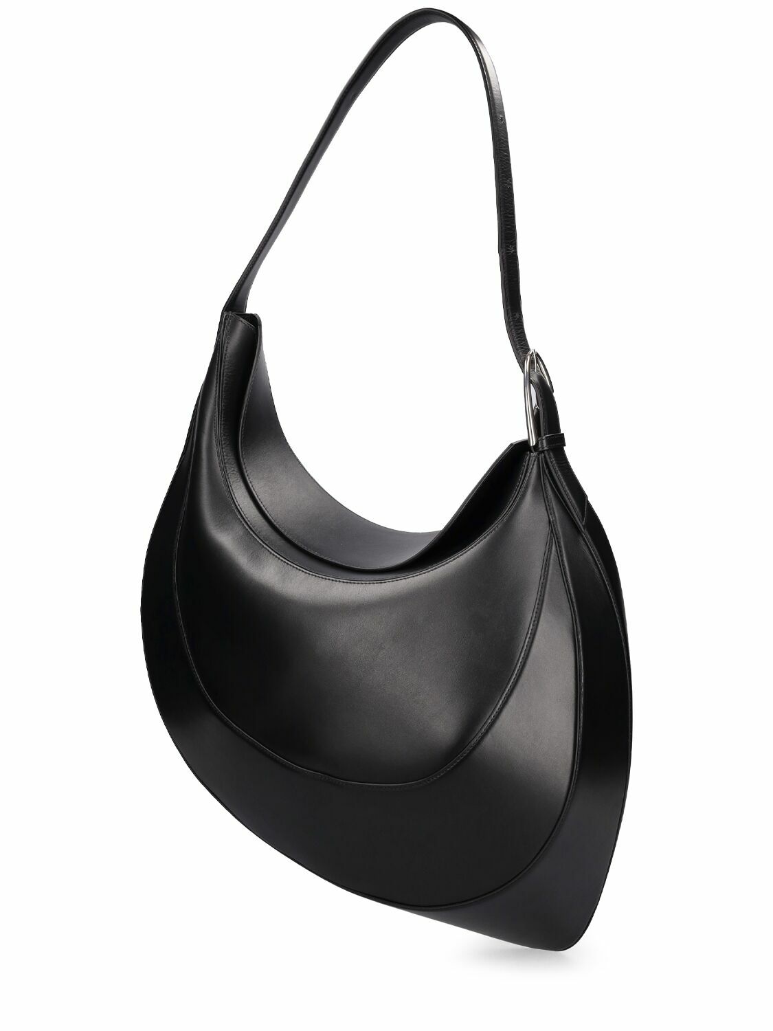 MUGLER - Large Spiral Curve Leather Shoulder Bag
