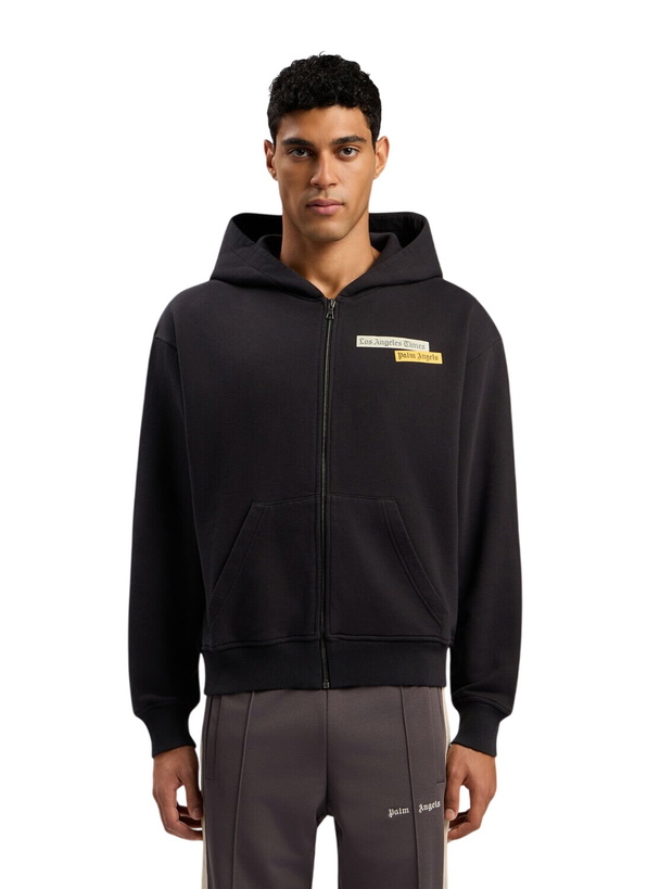 Palm Angels Big Logo Oversized Hoodie Black Homme de la