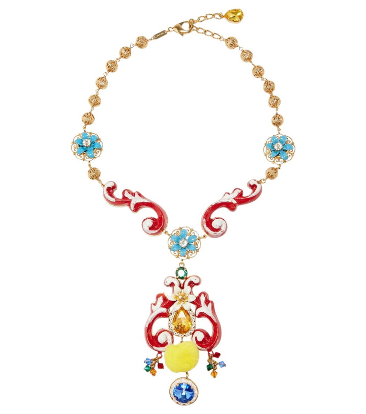 Photo: Dolce&Gabbana Embellished pedant necklace