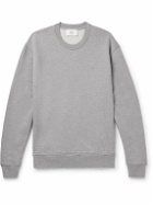 AMI PARIS - Logo-Embroidered Cotton-Jersey Sweatshirt - Gray