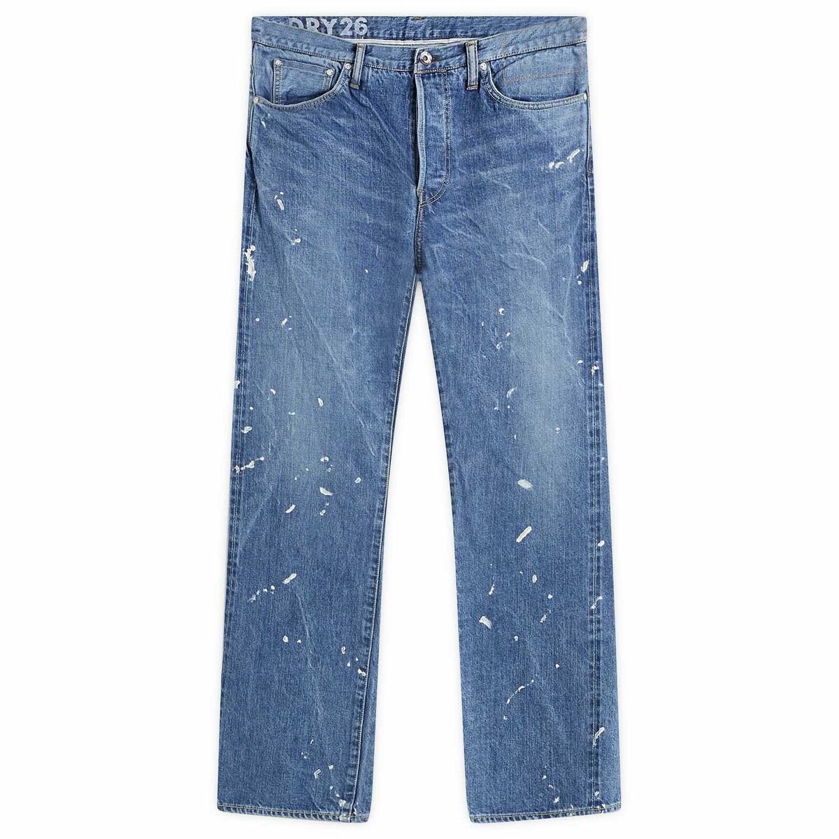 Visvim Men's Social Sculpture 01 Slim Raw Jeans in Blue Visvim
