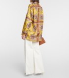 Nili Lotan Julien printed silk twill shirt