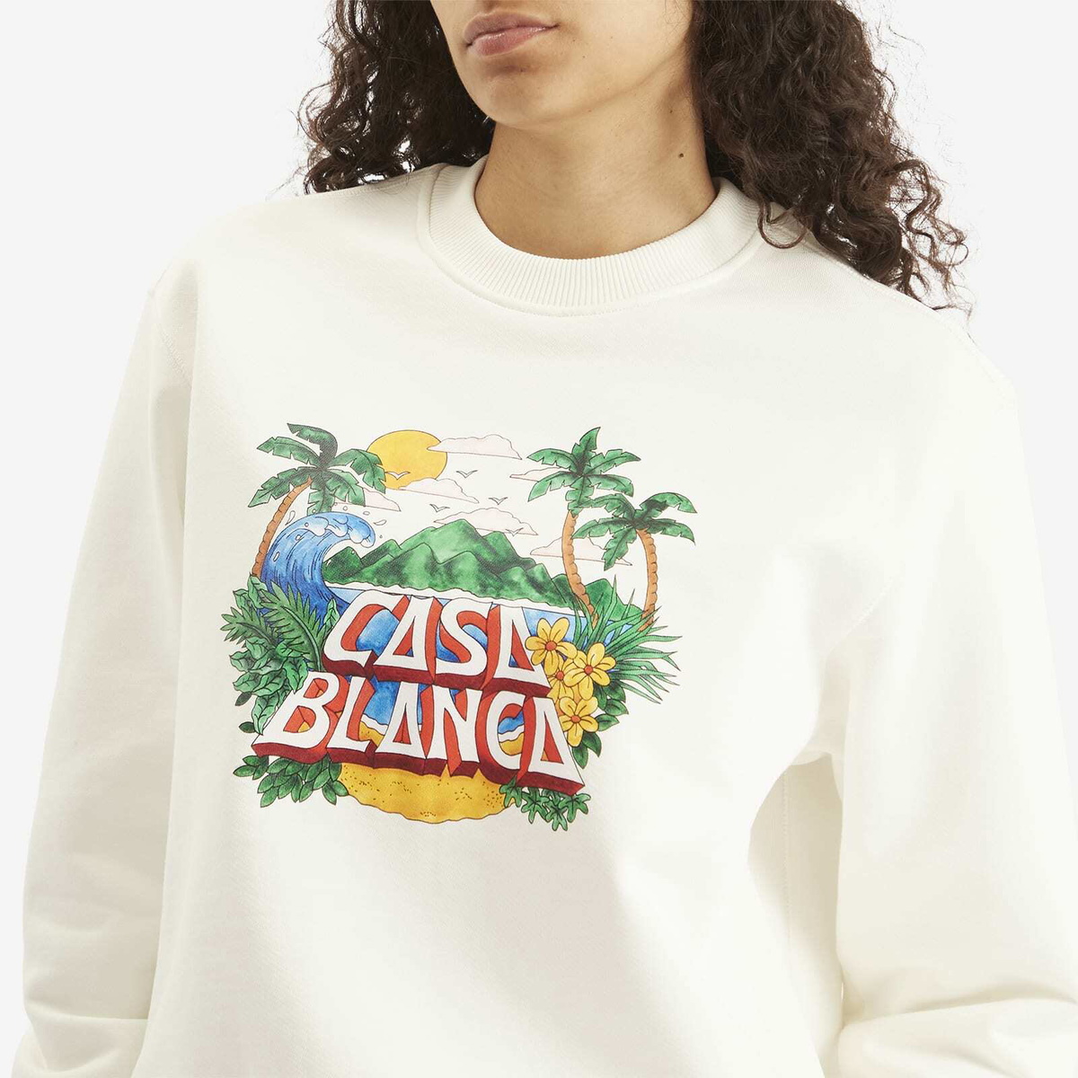 Casablanca Women's Printed Sweatshirt in Casa Beach Wave