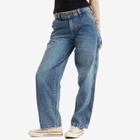 Dickies Women's Stevensville Carpenter Pants in Rinsed Blue