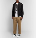 Valentino - Valentino Garavani Open Striped Leather Sneakers - Men - White