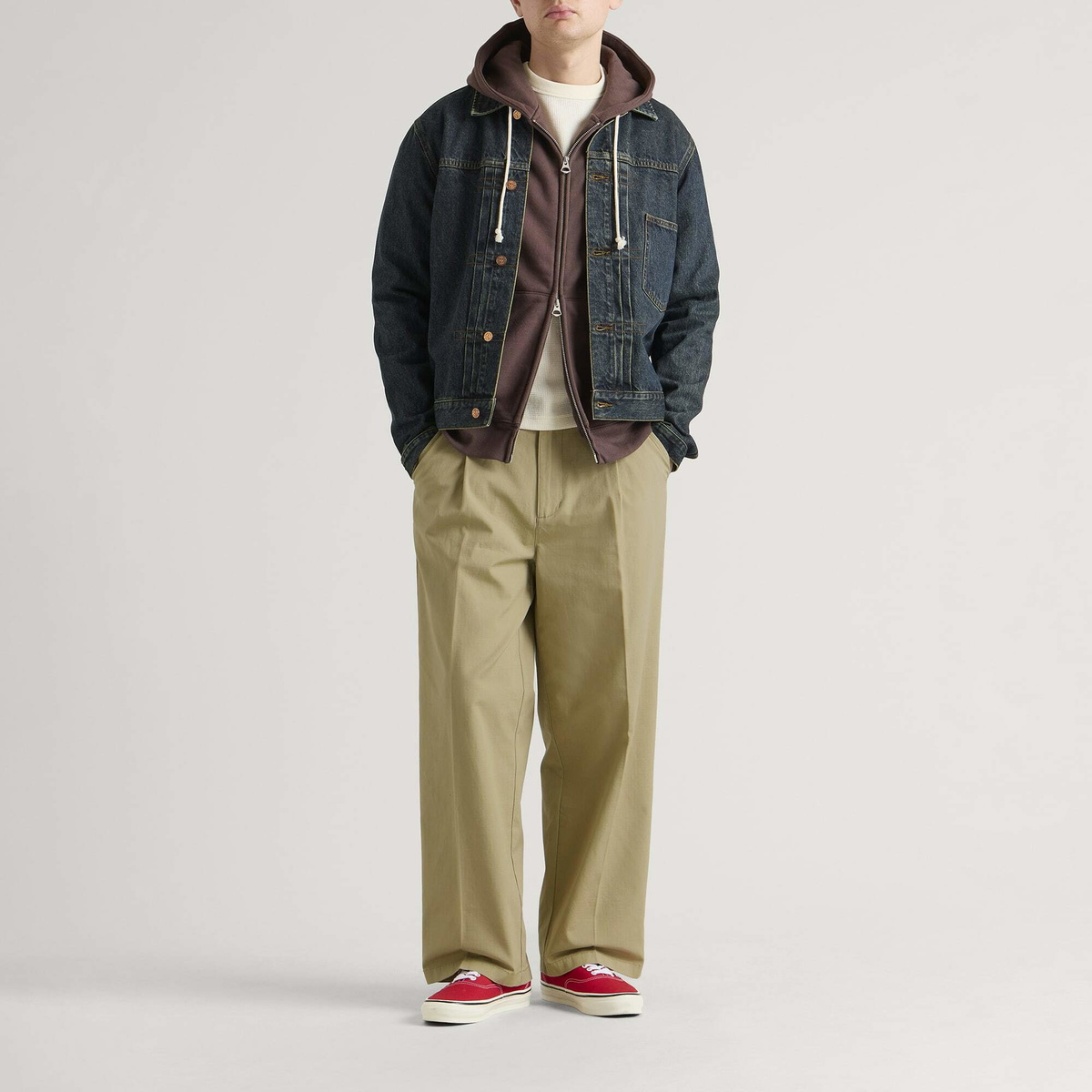 Larriet Men's Onder Pleated Ripstop Trousers in Sage