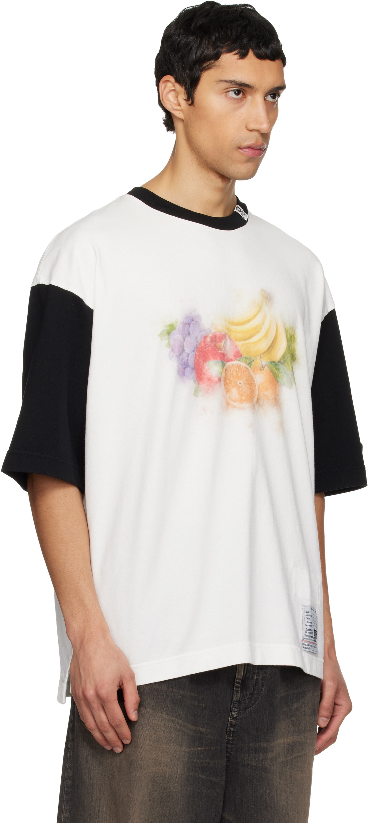 Maison MIHARA YASUHIRO White Fruit Printed T-shirt