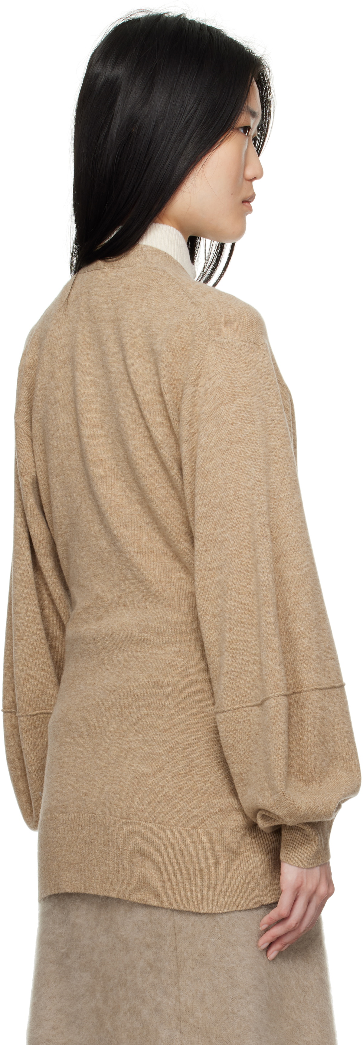 The Garment Beige Como Sleeve Cardigan