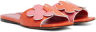 Marni Pink & Orange Leather Daisy Sandals