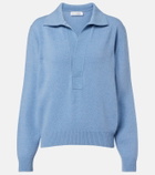 Victoria Beckham Genevieve wool and cashmere polo sweater