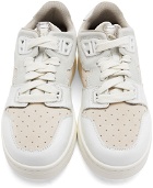 Acne Studios White & Off-White Paneled Low Top Sneakers
