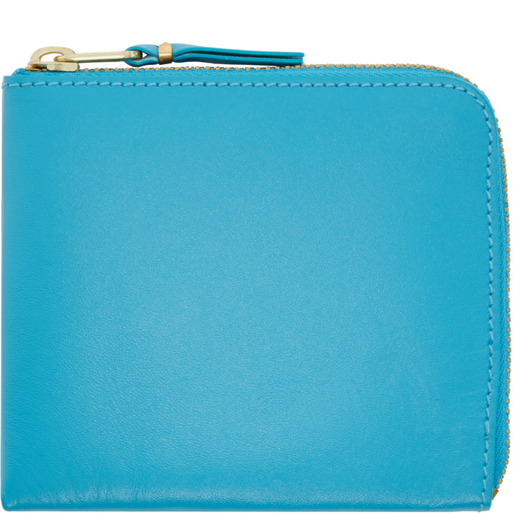 Photo: COMME des GARÇONS WALLETS Blue Classic Leather Wallet