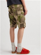Visvim - Eiger Camouflage-Print Cotton-Blend Cargo Shorts - Green