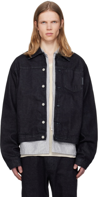 Photo: POST ARCHIVE FACTION (PAF) Navy 8.0 Right Denim Jacket