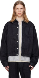 POST ARCHIVE FACTION (PAF) Navy 8.0 Right Denim Jacket