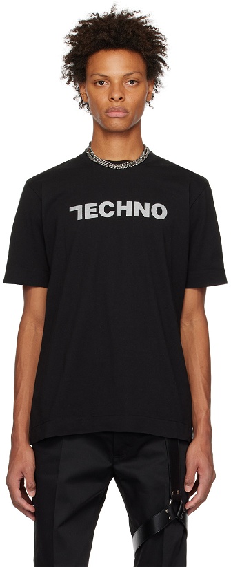 Photo: 1017 ALYX 9SM Black 'Techno' T-Shirt