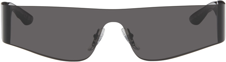 Photo: Balenciaga Black Wraparound Sunglasses