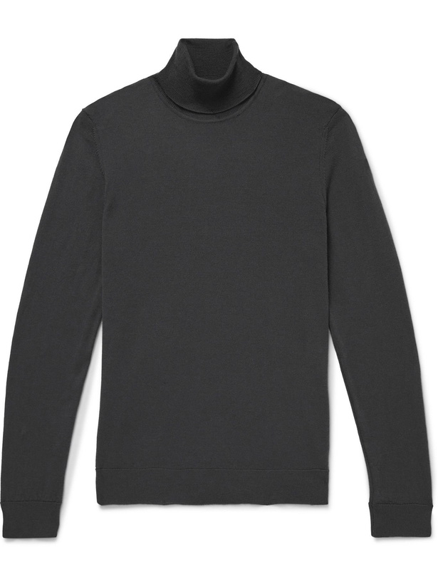 Photo: NN07 - Richard Wool Rollneck Sweater - Gray