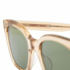 Garrett Leight x Clare Vivier Nouvelle Sun Sunglasses in Brew/Semi/Flat Green