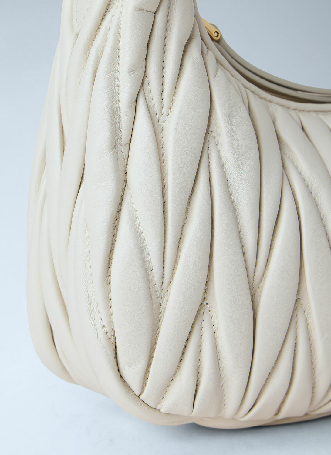Miu Miu Small Wander Matelassé Hobo Bag