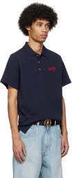 Bally Navy Embroidered Polo