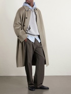 Auralee - Two-Tone Cotton-Jersey Hoodie - Gray