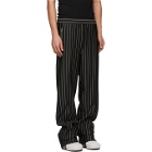 Random Identities Black and Grey Stripe Dressy Lounge Pants