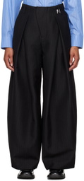 ADER error Black Vassi Trousers
