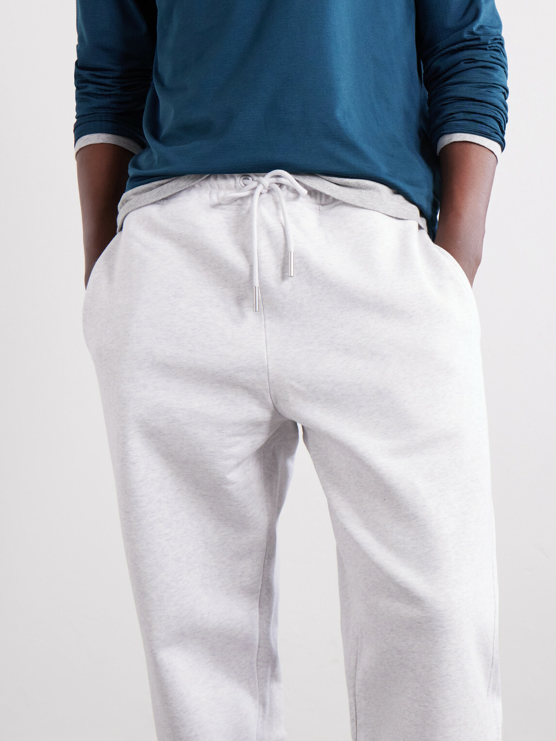 On - Club Collective Tapered Cotton-Blend Jersey Sweatpants - Gray