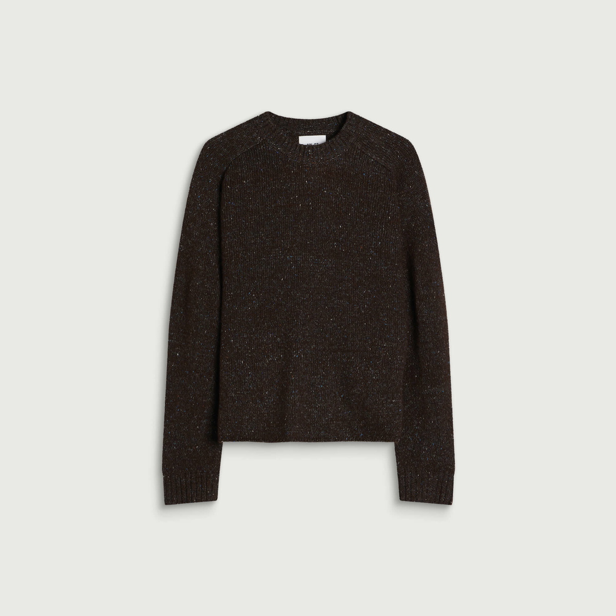 NN07 Men's Jim Relaxed Crew Neck Jumper in Deep Truffle