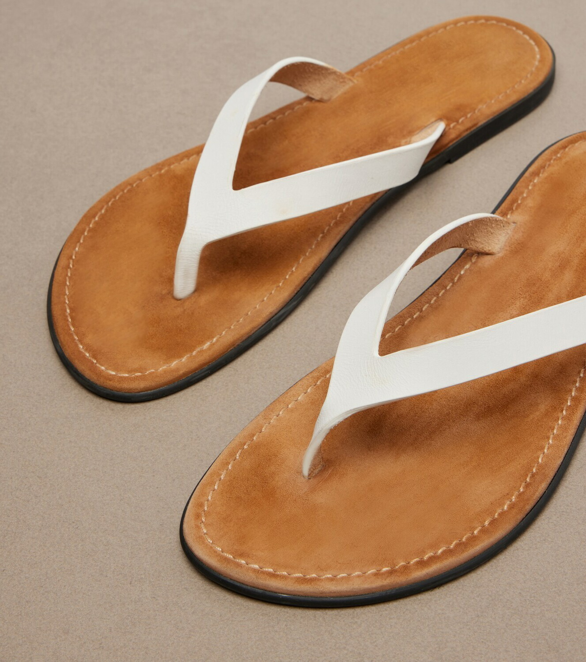 The Row Beach leather thong sandals