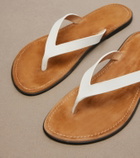 The Row Beach leather thong sandals