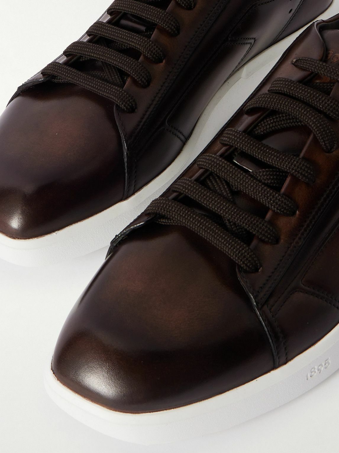 Berluti - Stellar Venezia Leather Sneakers - Brown