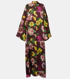 Dolce&Gabbana Printed silk maxi dress